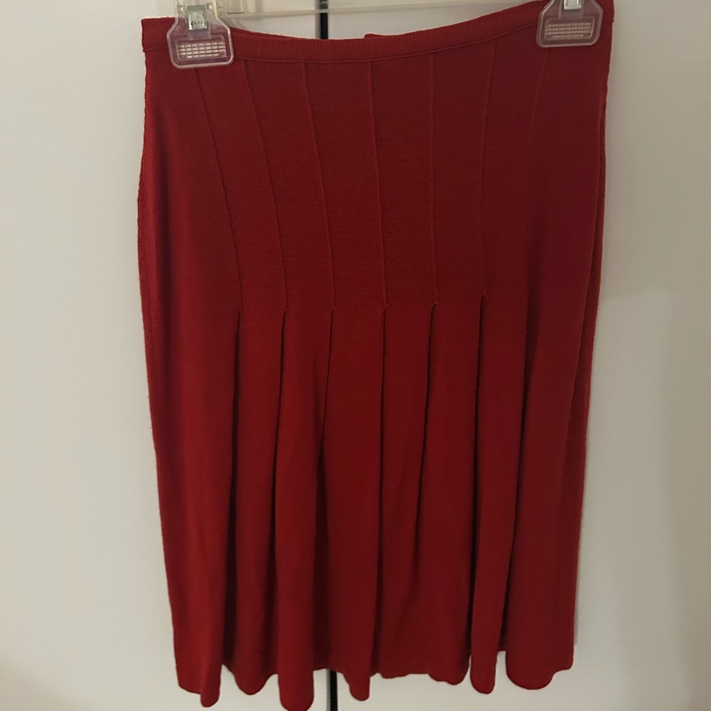 Vintage Adrienne Vittadini Red Skirt